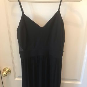 Express black maxi dress with mesh panels. Size 10